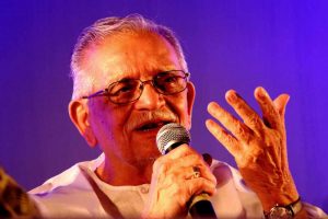 Gulzar during the release of his books at Nandan