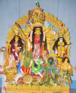 The Devi idol at the Bhattacharyya family in 20107. 