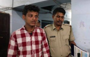 Accused Biswajit De at Chakdaha police station