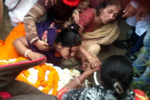 Rupali Biswas, wife of slain MLA breaks down