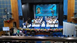 Mamata at The Administrative review meeting at Rabindra Bhawan auditorium in Krishnanagar.