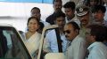 Mamata Banerjee leaving after the meeting. Picture by Pranab Debnath