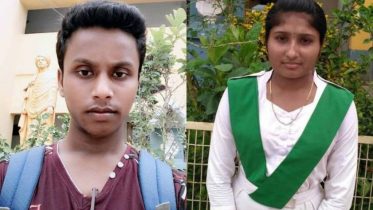 Rakhibul Mondal (475) and Shipra Adhikary of JCM High School