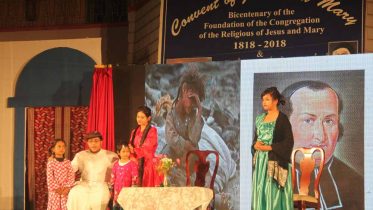 A scene from the musical play "Prem Dhara"