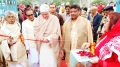 Gopalkrishna Gandhi inaugurating the main pavilion of the 21st Banga Sanskriti Utsav in Kalyani