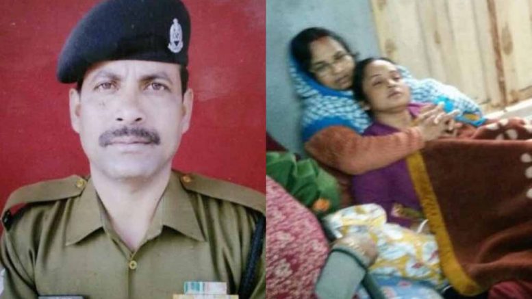 Deceased BSF Head Constable Radhapada Hazrra/His Wife Broke Down At Naziirpur Home