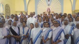 Father Tom with the nuns at Krishnanagar Mother Home