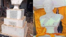Martyr Premananda Chanda: The damaged bust and the actual one