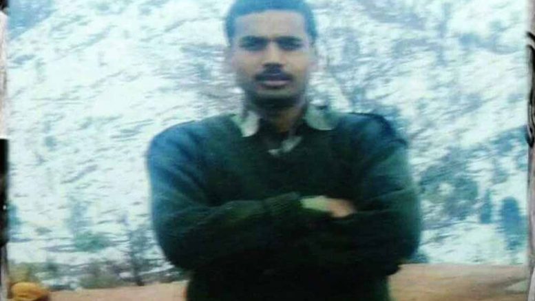 Martyred army jawan Abhijit Mandal of Palashipara