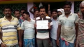 Niladri Sukul with winning certificate in Majhdia.