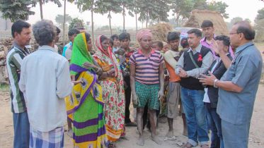 Doctors and members of a social organisation in an awareness drive against consumption of hooch in Santipur