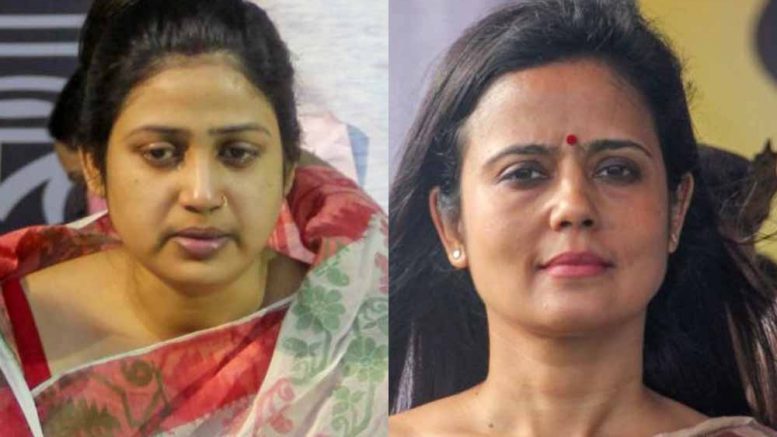 Two Trinamul Candidates: Rupali Biswas (Ranaghat) and Mahua Moitra (Krishnanagar)