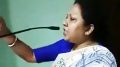 Ratna Ghosh speaking at the closed door meeting in Shimurali