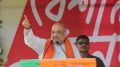 Amit Shah speaking in a public meeting in Krishnanagar. Picture credit Abhi Ghosh.