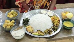 The nutritious platter which was offered to Moumita Sandhukhan only for photo op