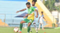 Debajyoti Ghosh (green jersy) in action at CFL 2020-21